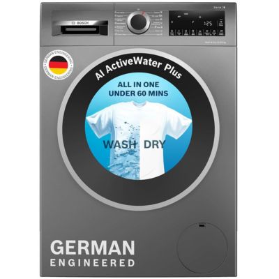 Bosch 10.5/6 KG Inverter Fully Automatic Front Load Washer Dryer (2025 Model, WNA2E4UCIN